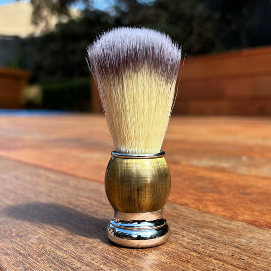Metal Shaving Brush Gold/Chrome
