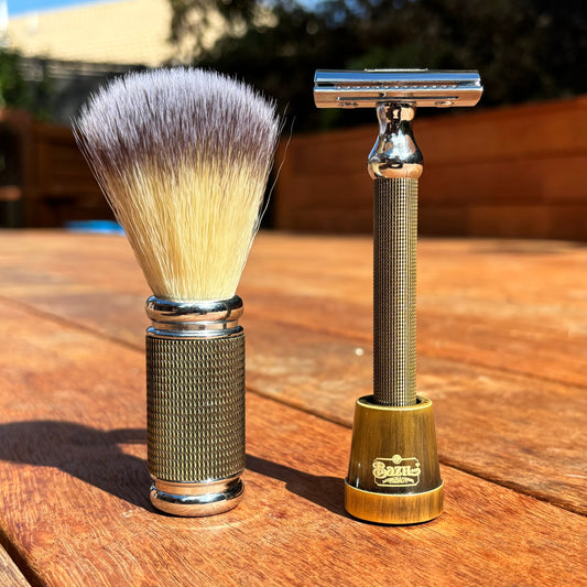Premium Shaving Set Gold/Black